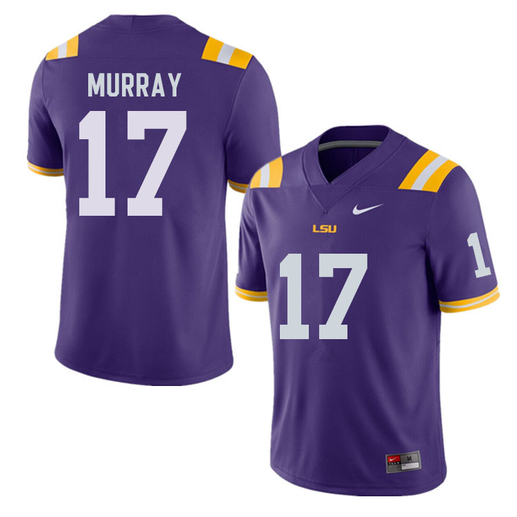 Men #17 Jabari Murray LSU Tigers College Football Jerseys Sale-Purple - Click Image to Close